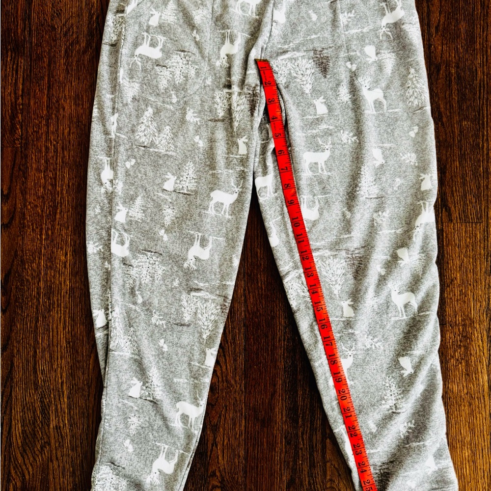 Women's Cuddl Duds Sweater Knit Pajama Top & Pajama Jogger Set - Gray Forest - Picture 7 of 8